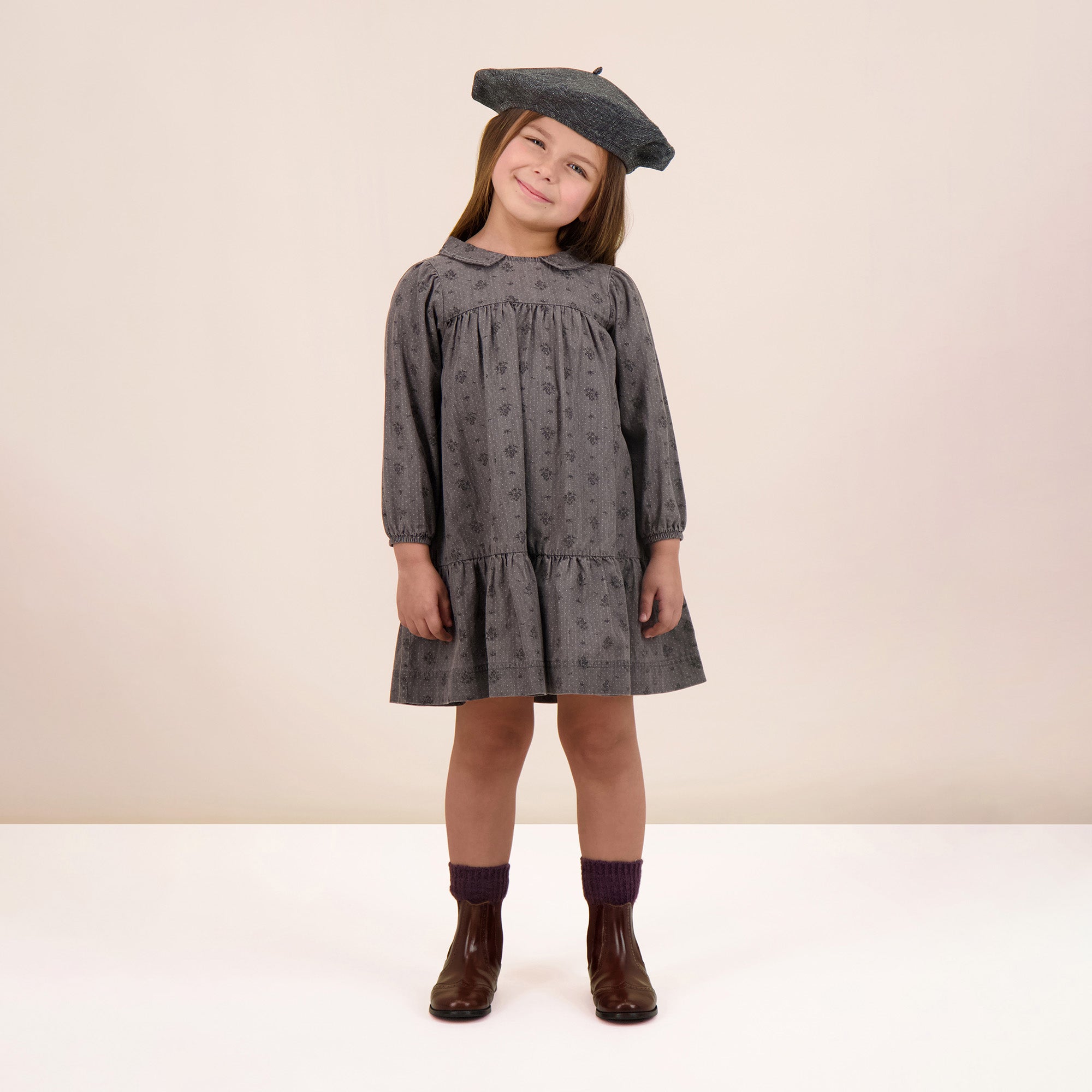 Grey Wash Tencel Dress