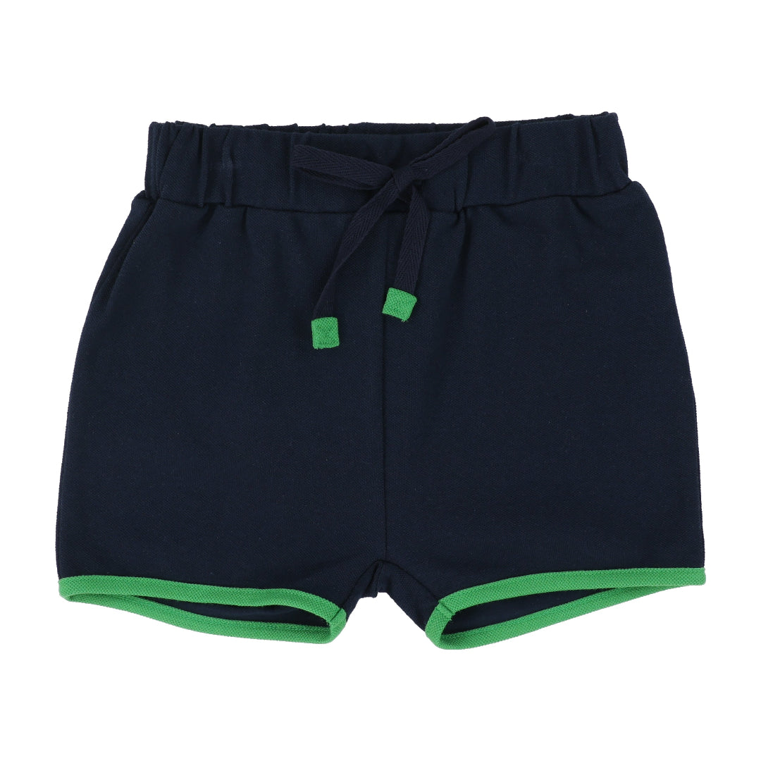 Navy Pique Shorts