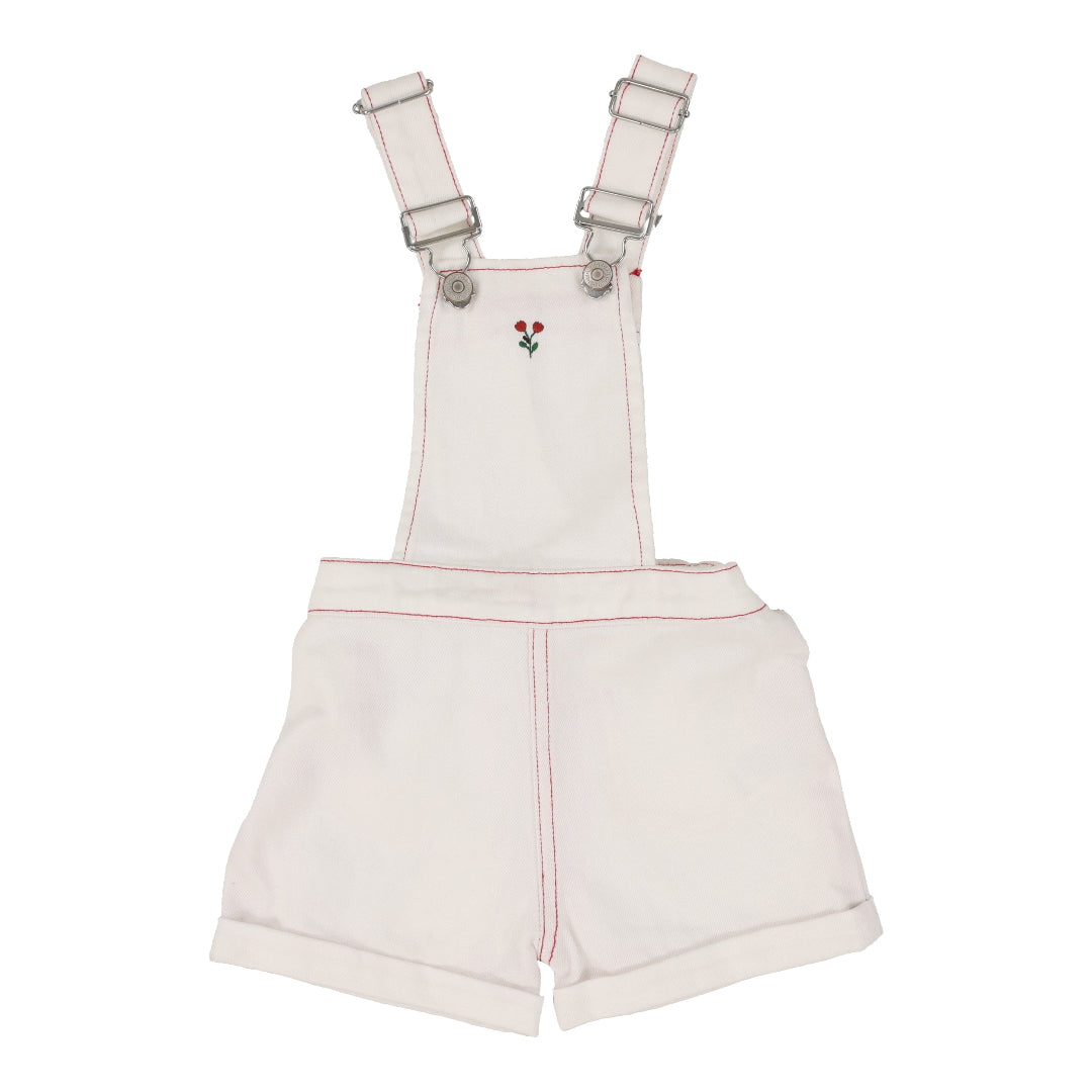 White Cherry Flower Overalls