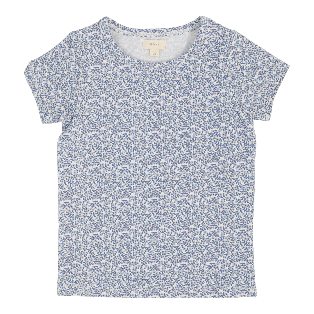 White Poppy Floral Tee Short Sleeves