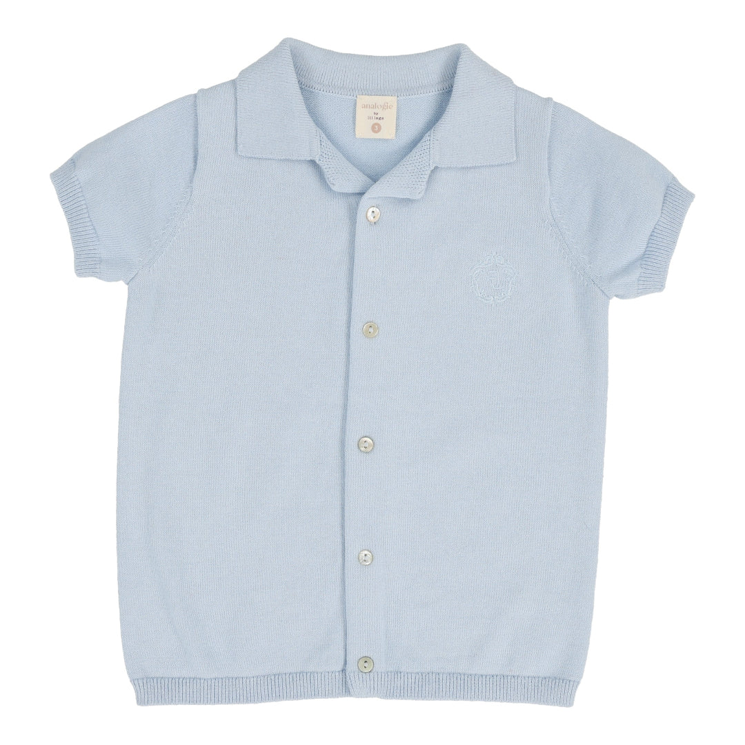 Light Blue Boys Grandpa Sweater