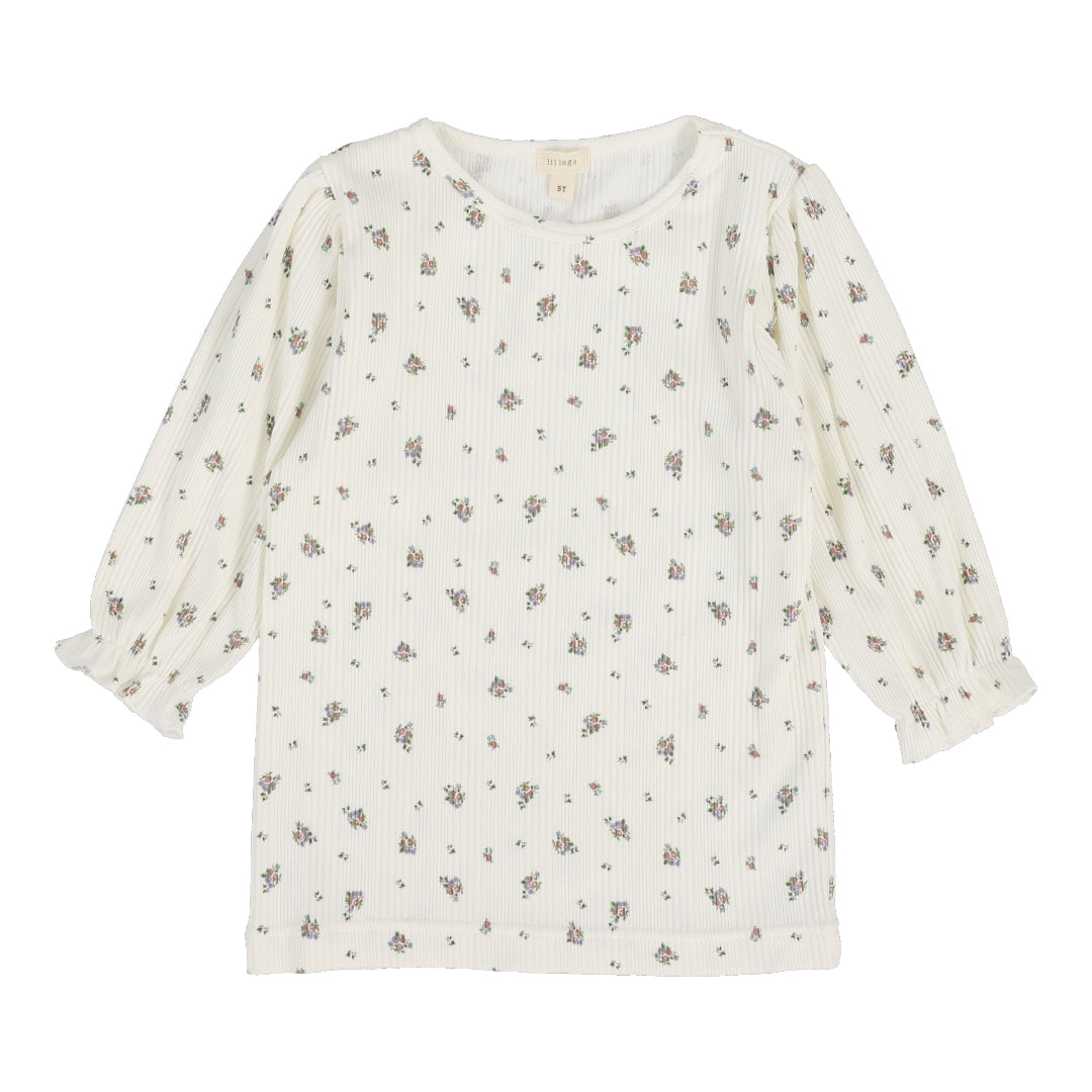 Light Floral Vintage Long Sleeve Tee