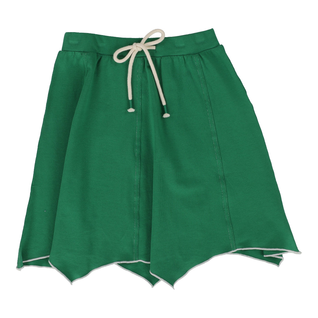 Green Asymmetrical Skirt