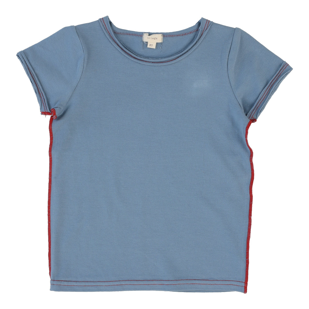 Blue Basic Short Sleeve Tee