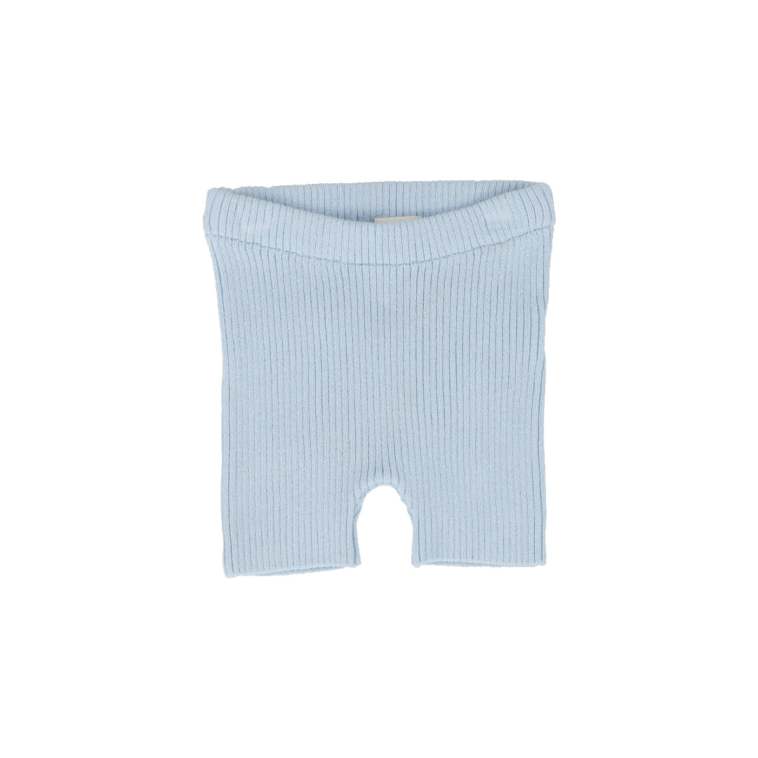 Light Blue Knit Shorts