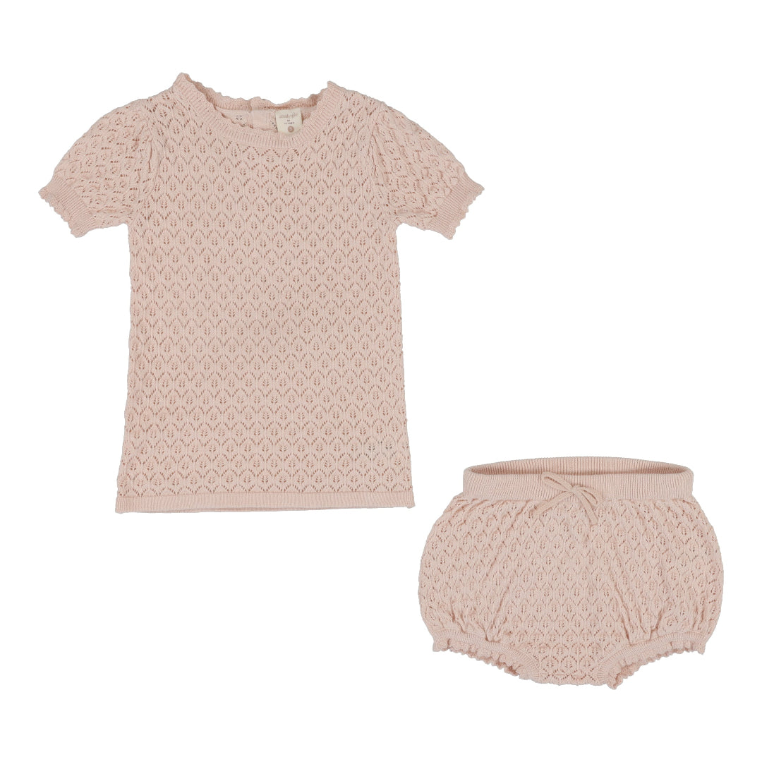 Pearl Pink Girls Two Piece Set