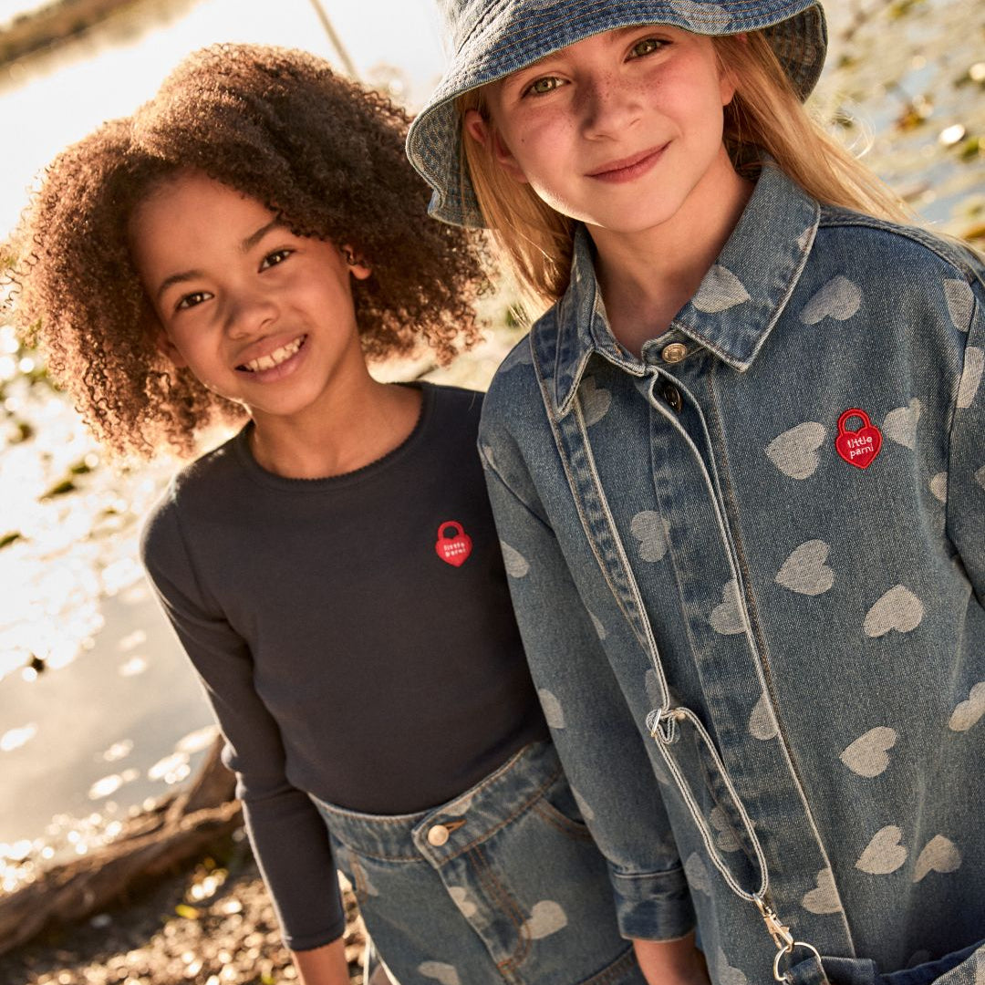 Navy Blue Vintage Long Sleeve Tee