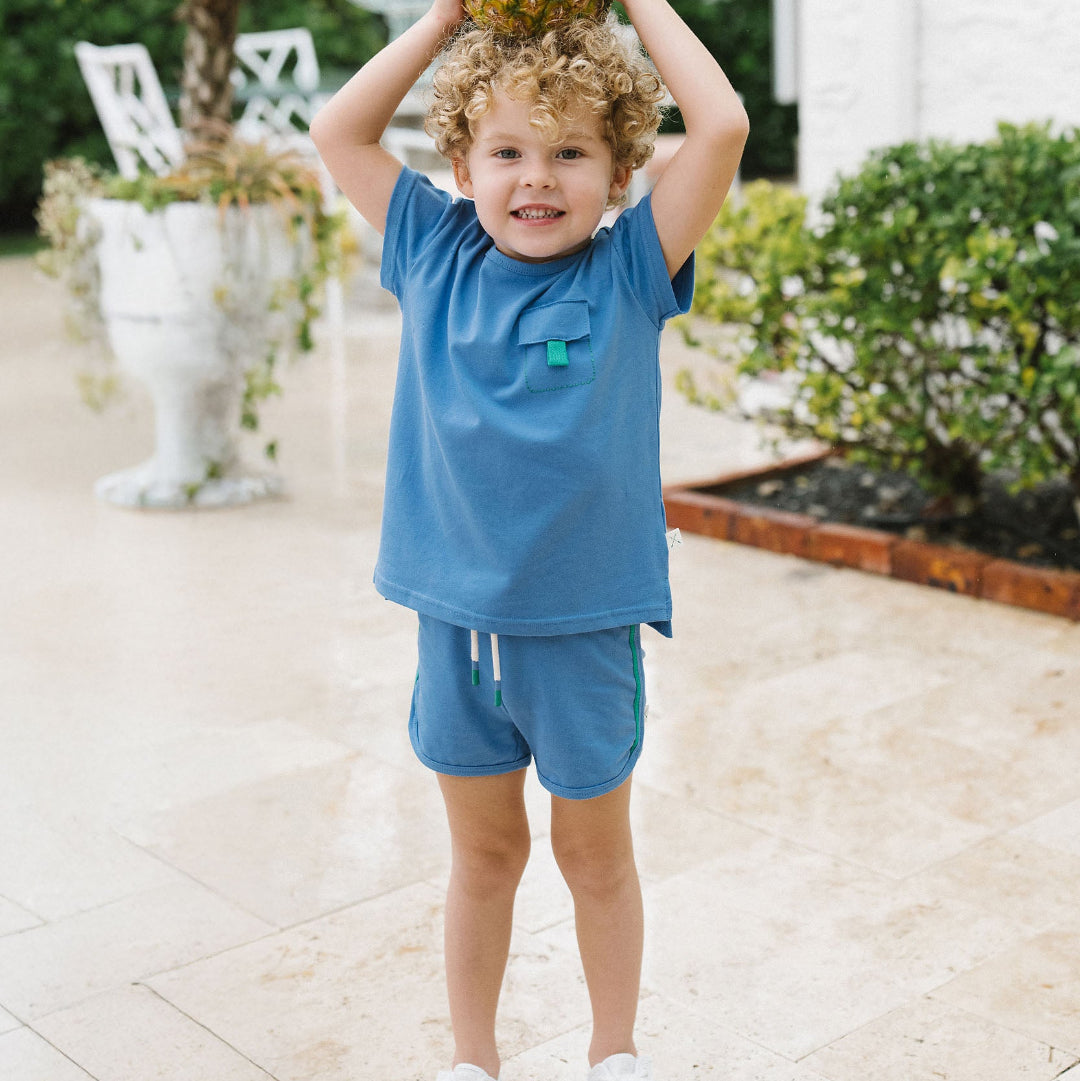 Fresh Blue Boating Crew Boys Shorts