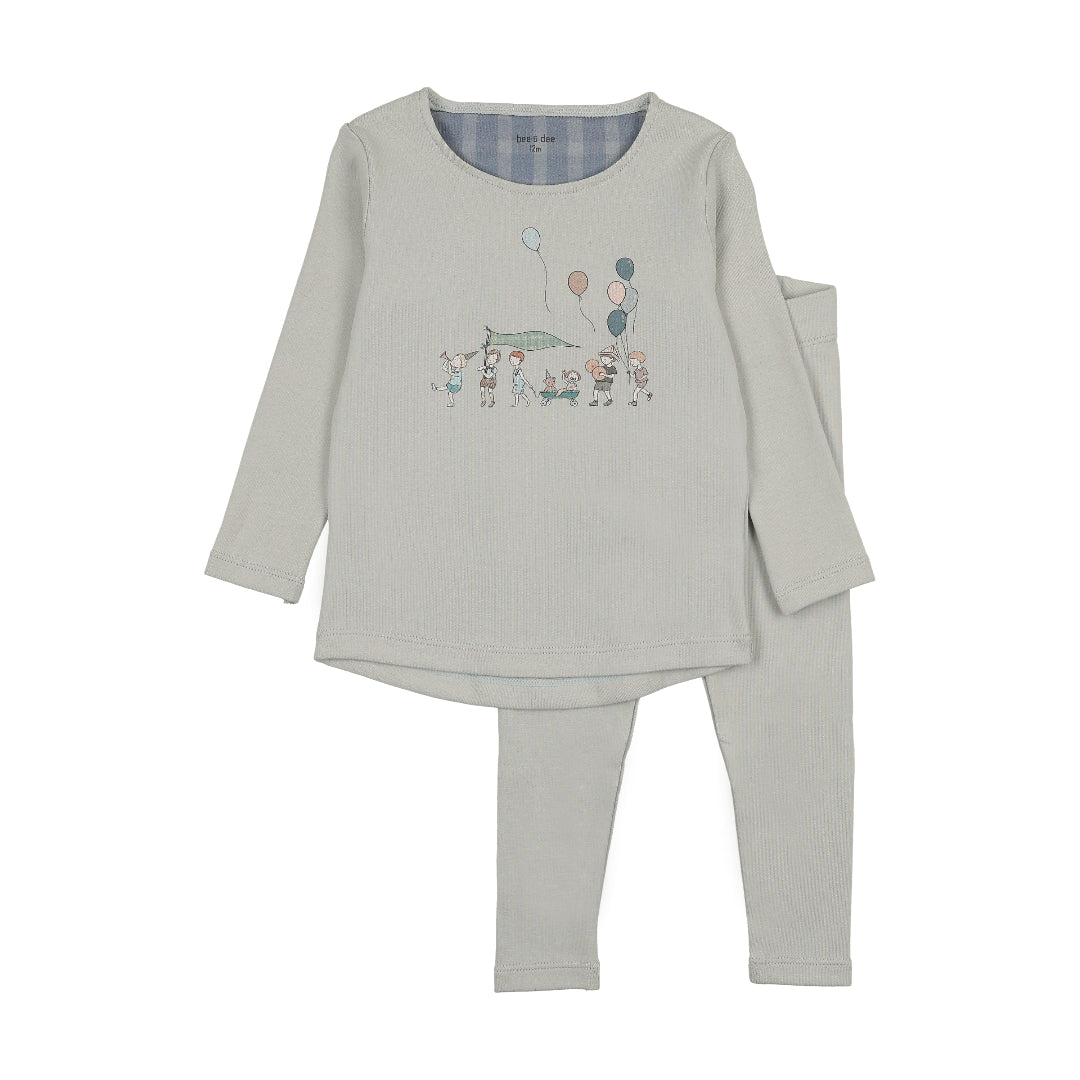 Blue Mist Little Tot Parade Loungewear
