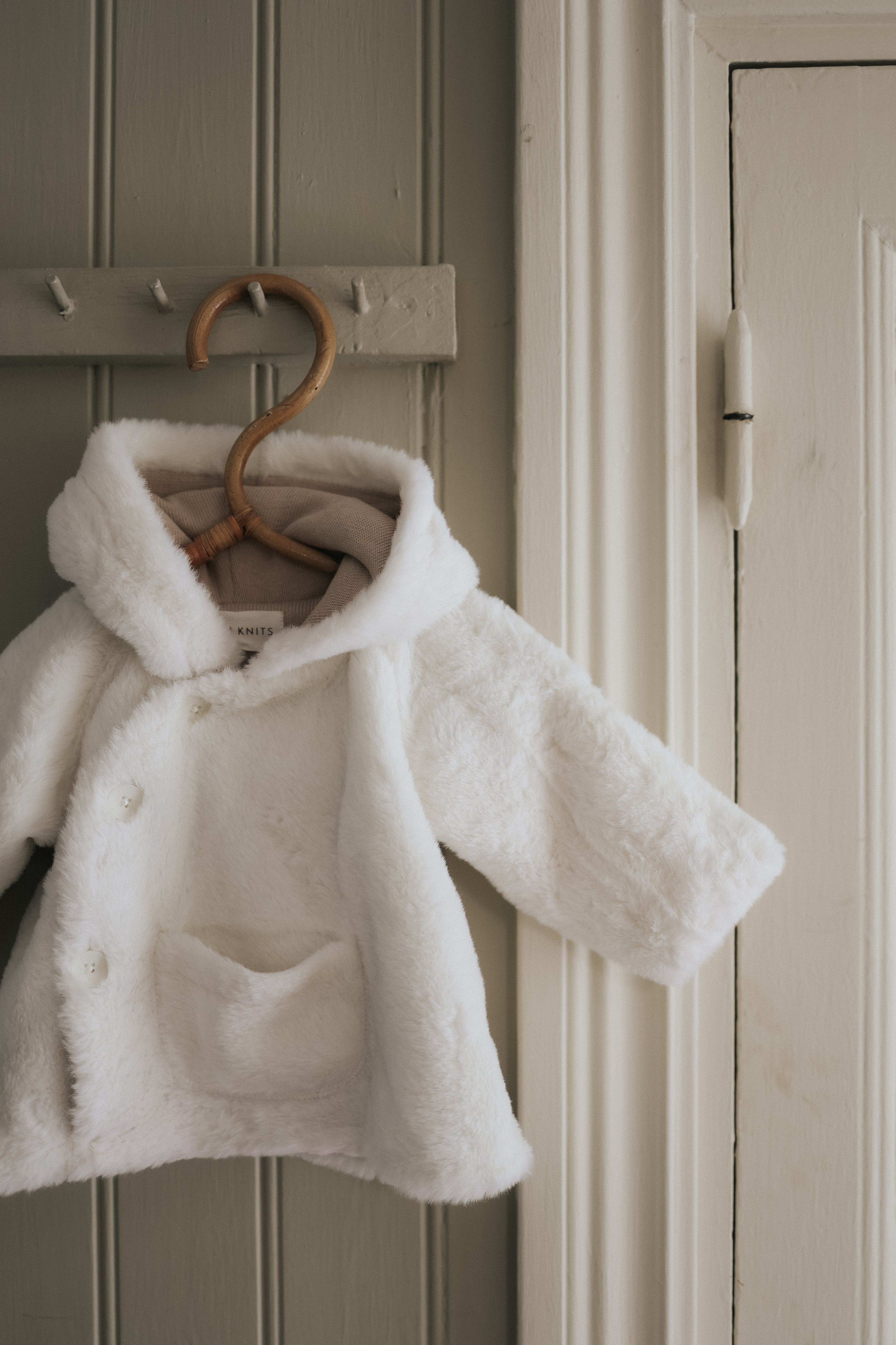 Cream Fur Baby Jacket