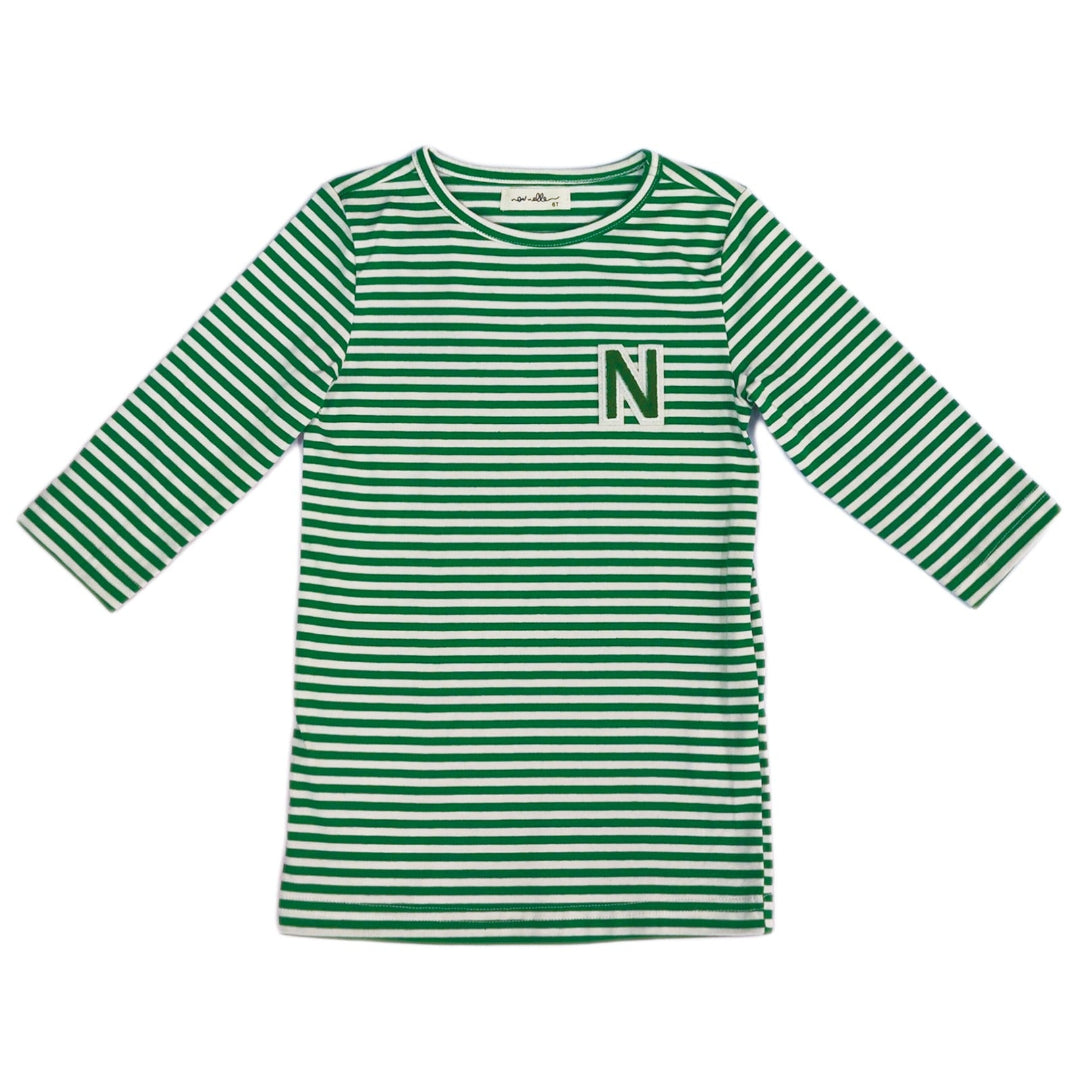 Green N-Striped Tee