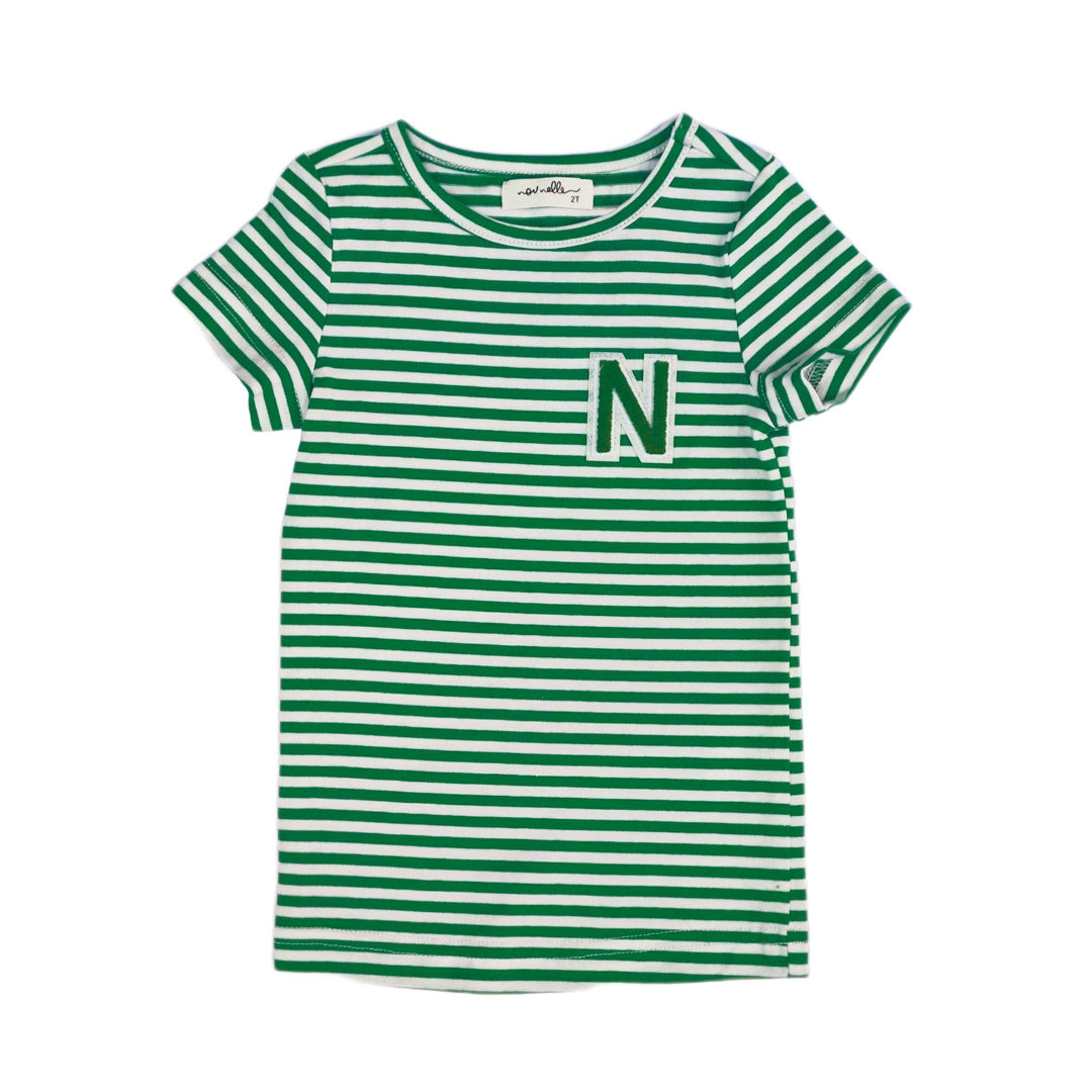 Green N-Striped Tee