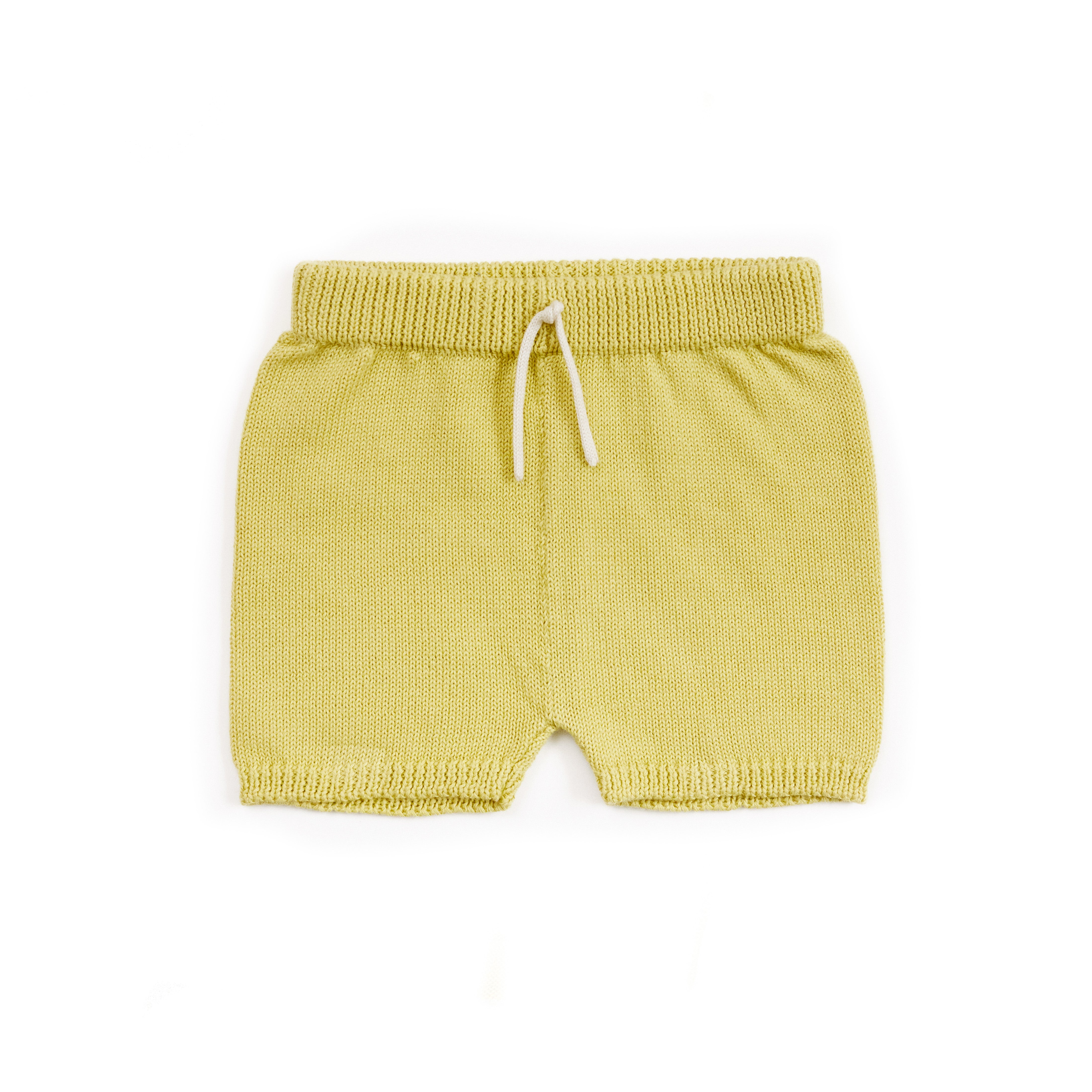 Lime Knitted Shorts