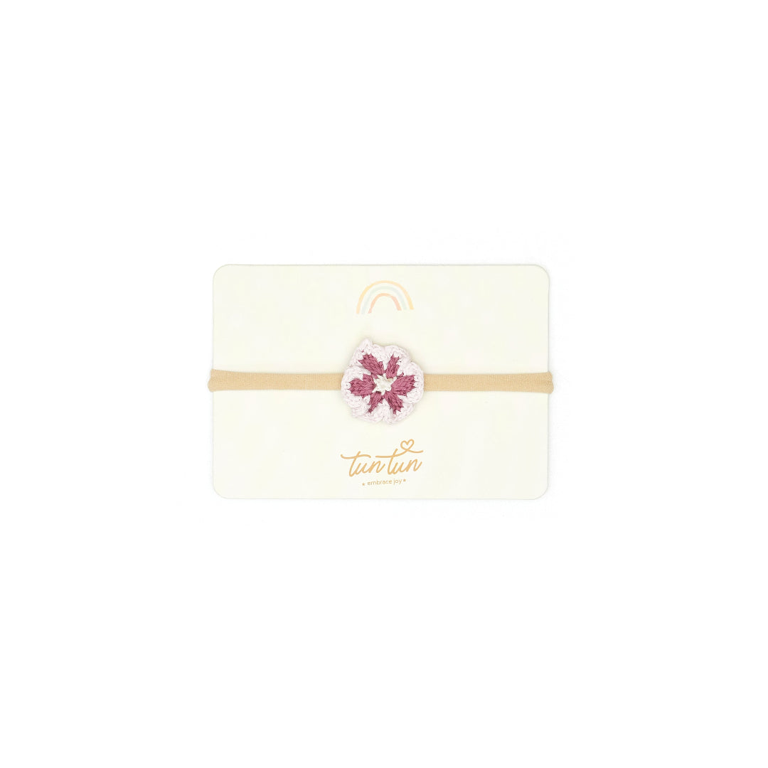 Mauve & Orchid Ice & Natural Flower Headband