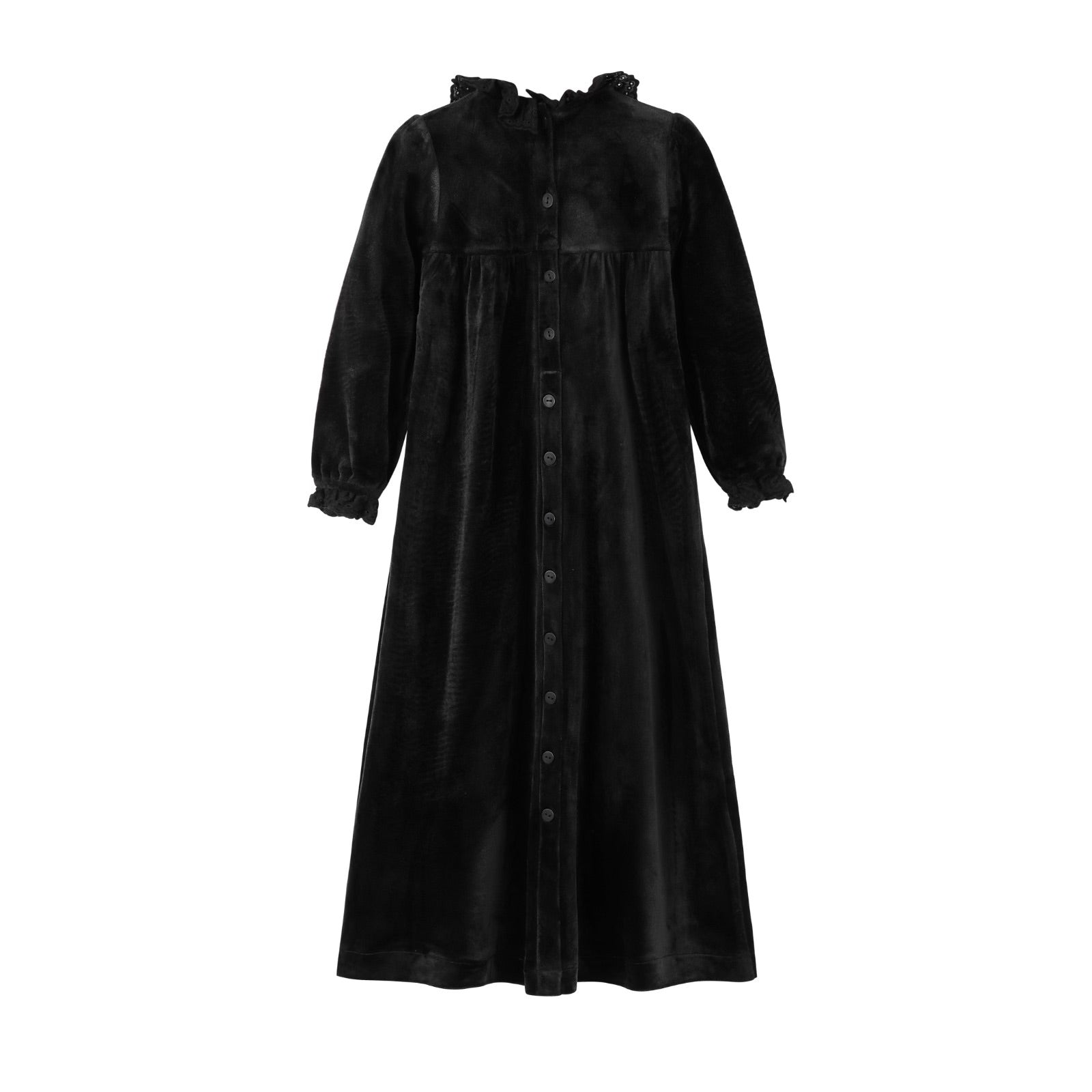 Black Velour Maxi Dress