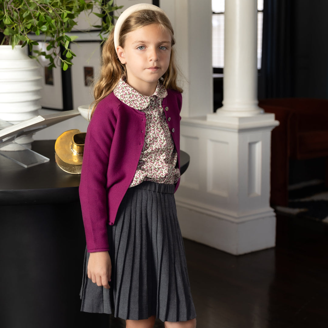 Floral Magenta Girls 3pc Set