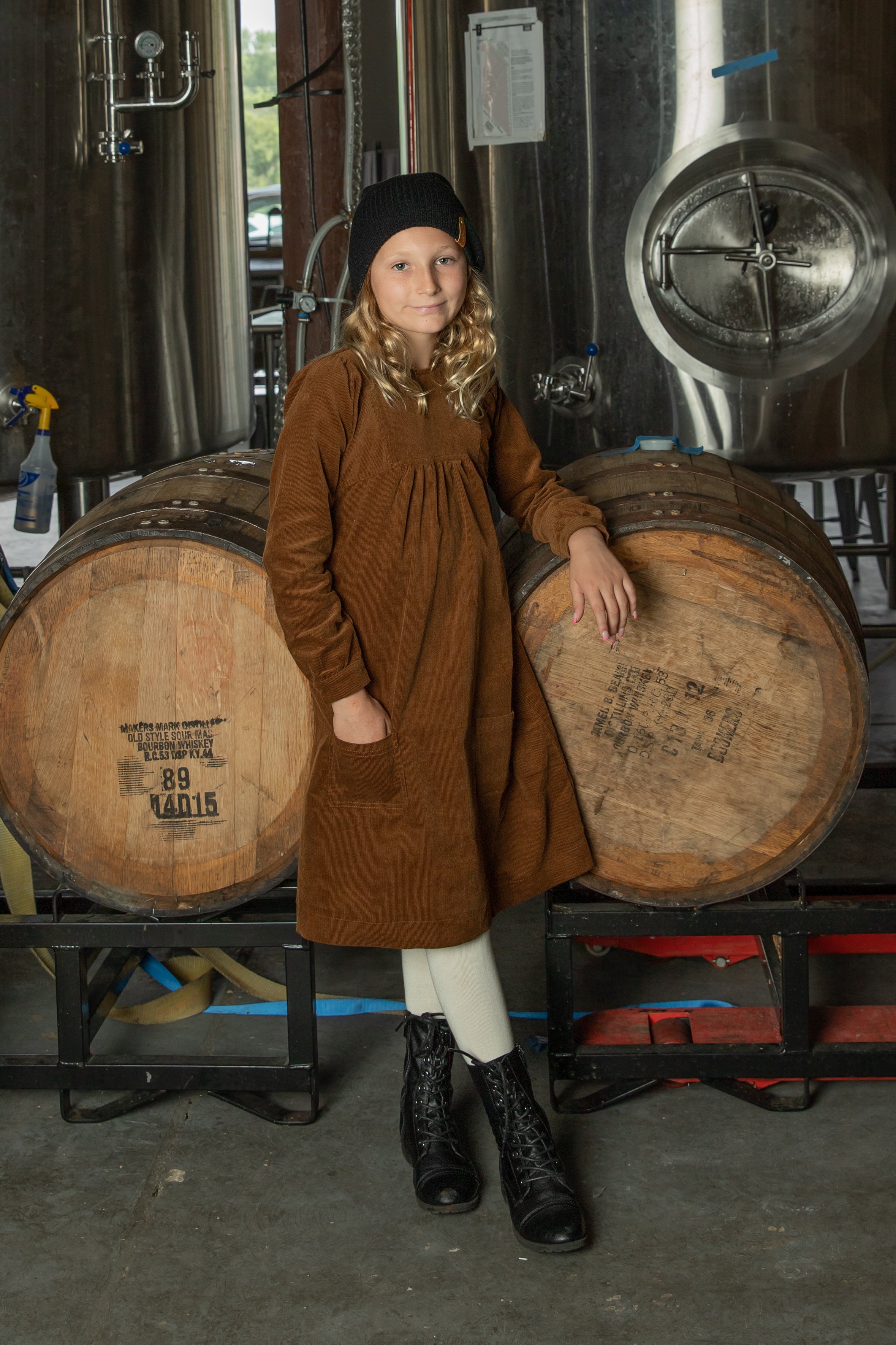 Brown Corduroy Dress