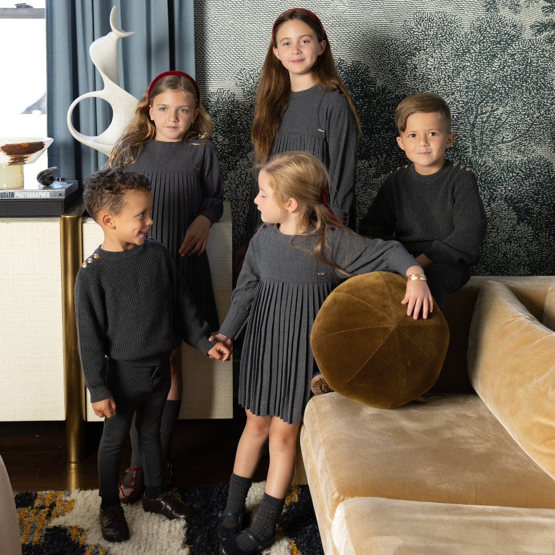 Grey Boys Chunky Sweater