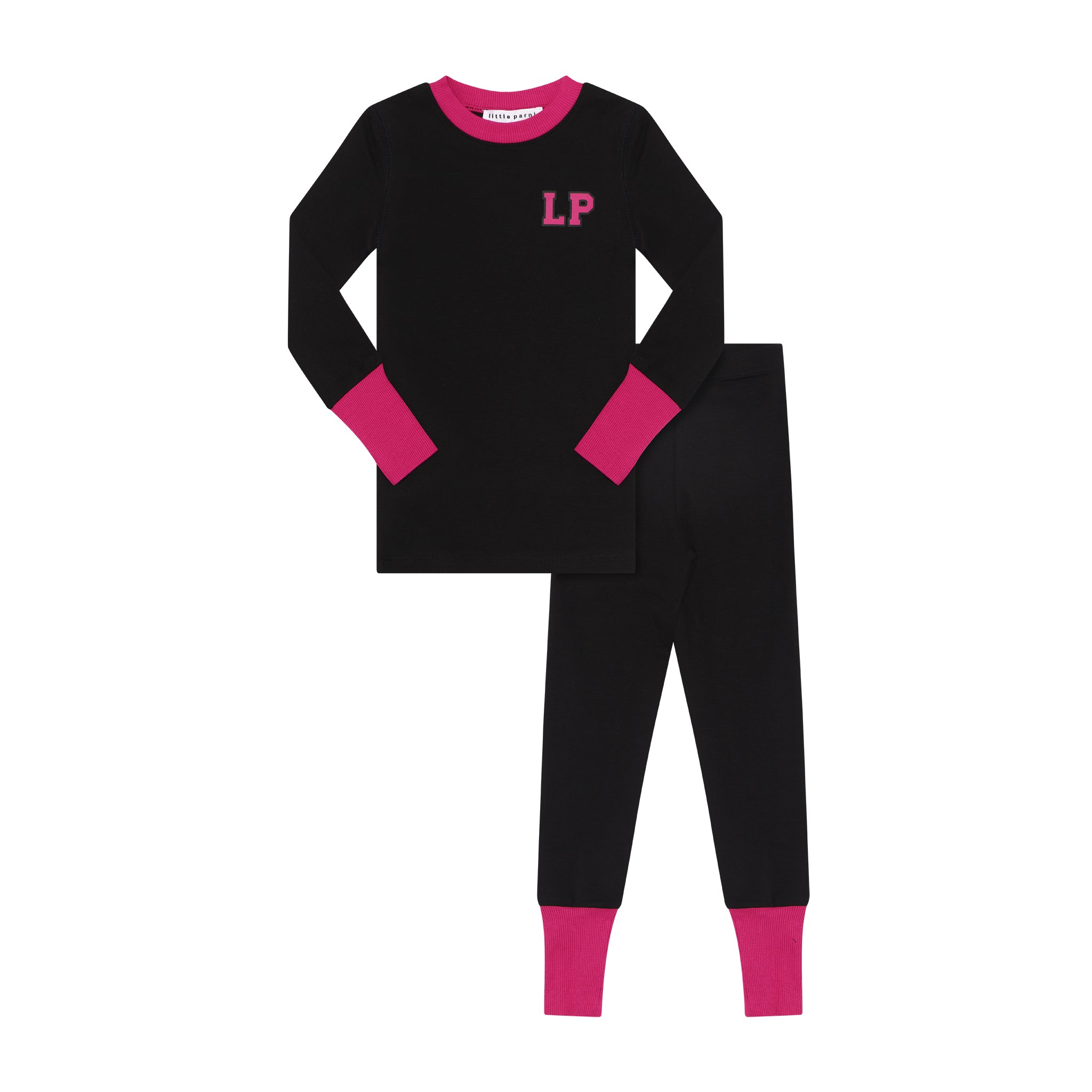 Black & Pink Varsity Pajamas