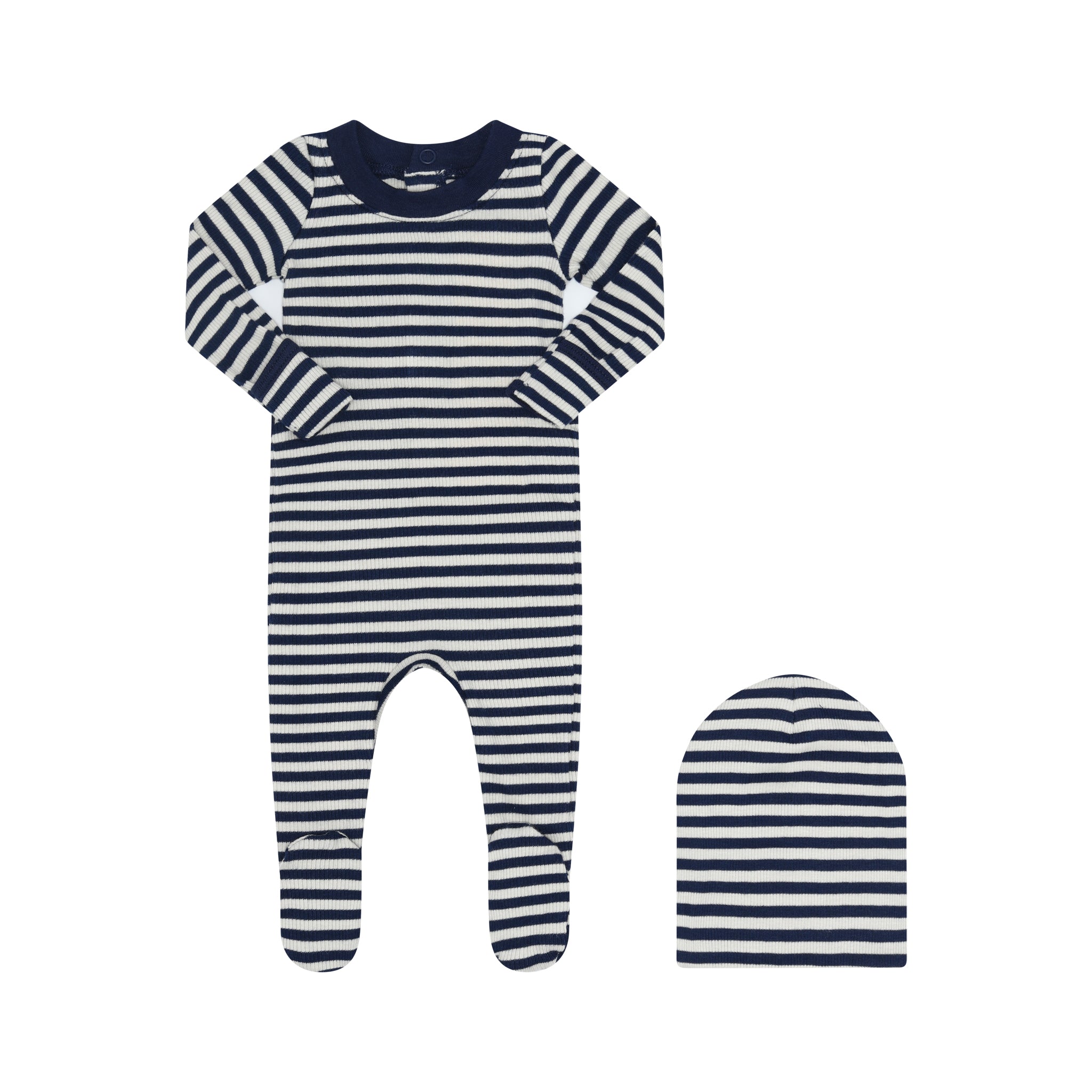 Blue / Ivory Striped Stretchie