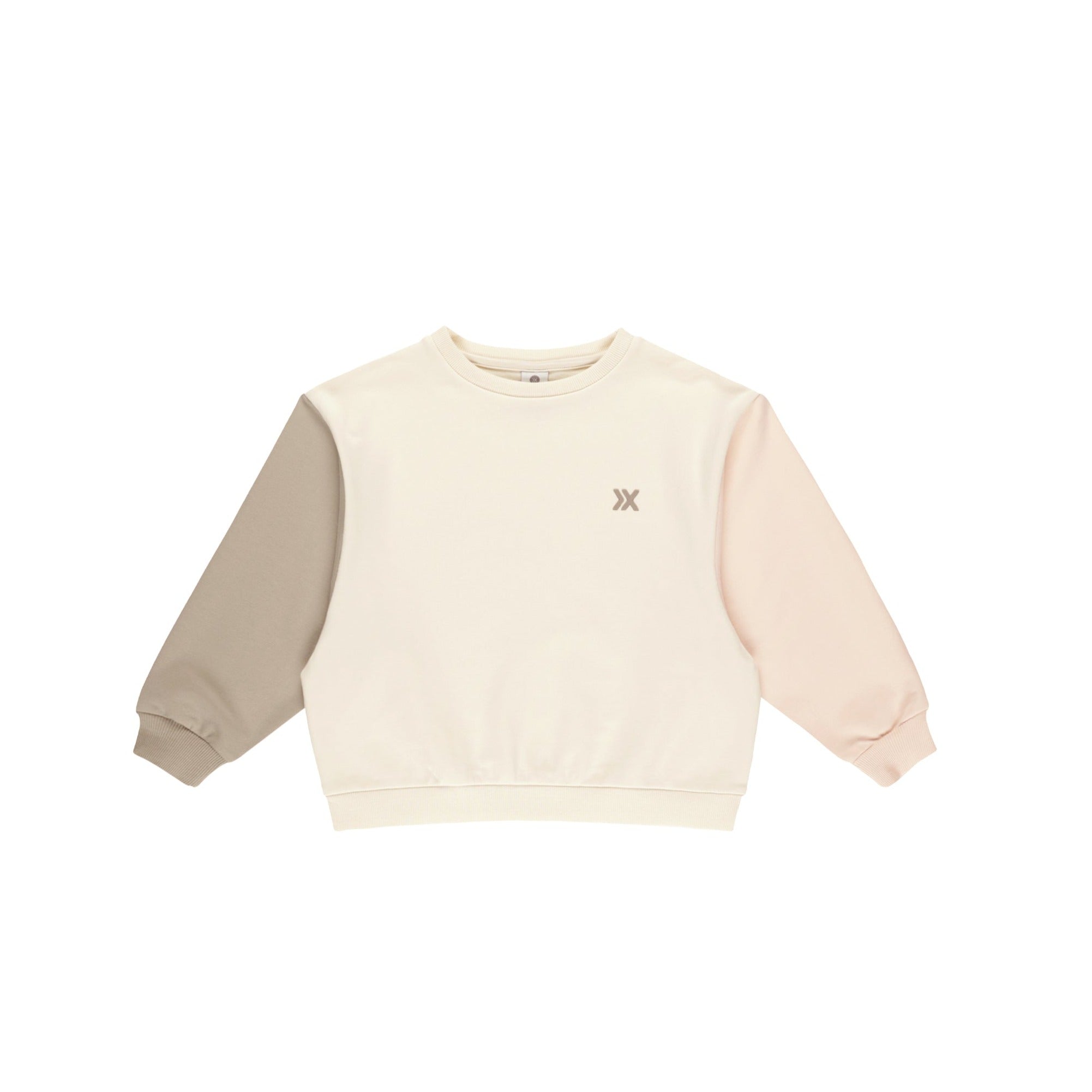 Shell Colorblock Relaxed Crew