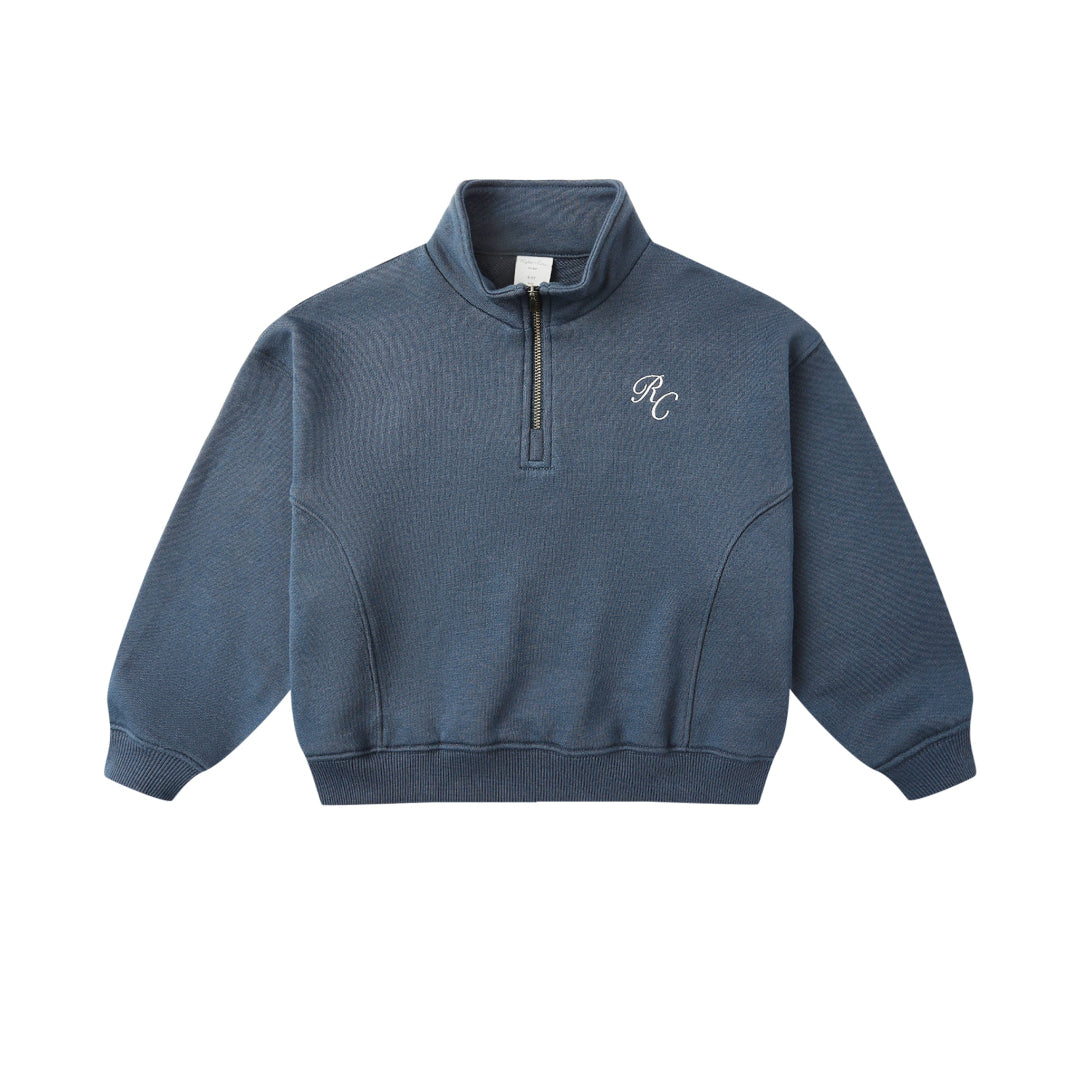 Navy Half Zip Sweatshirt
