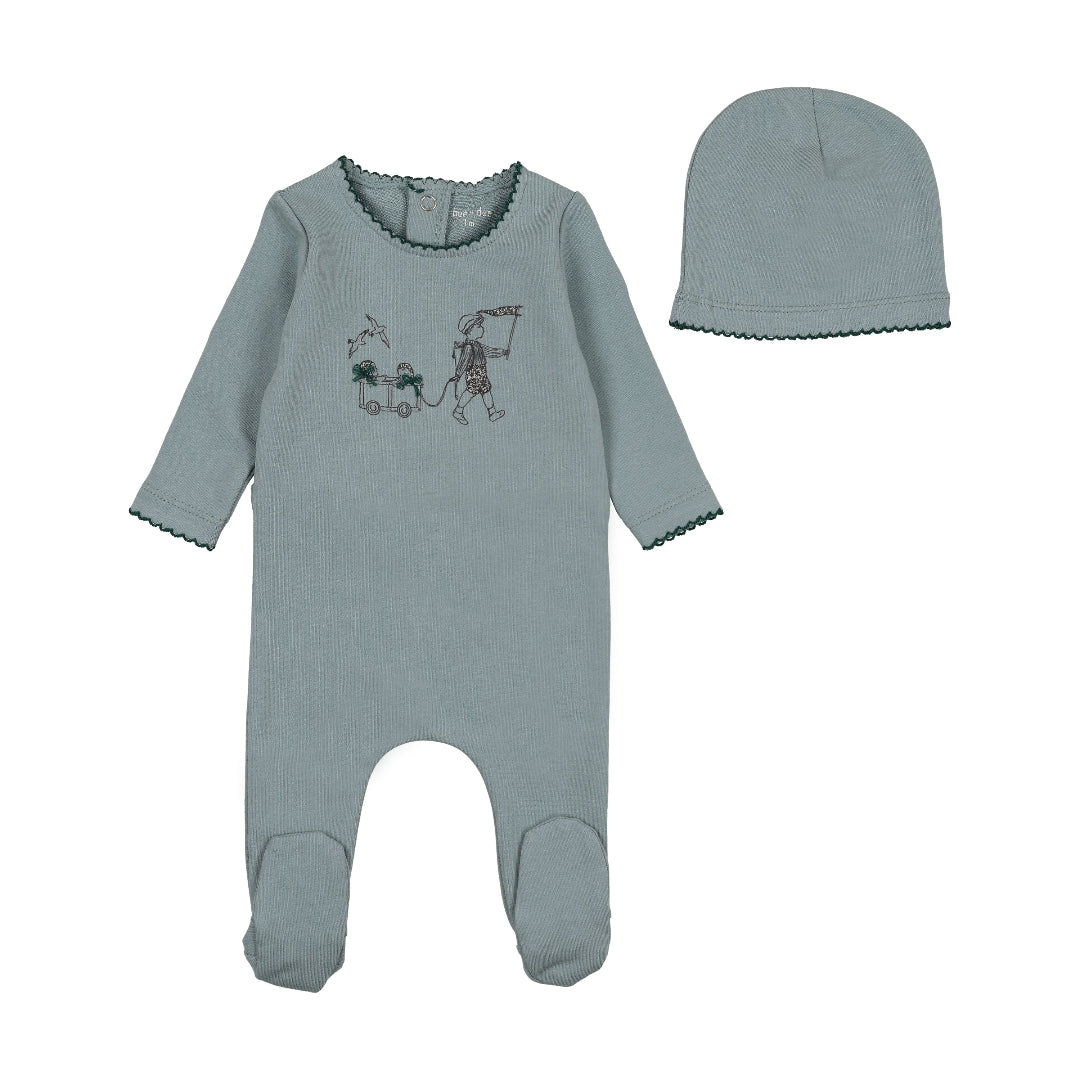 Blue Fog Promenade Footie/Beanie