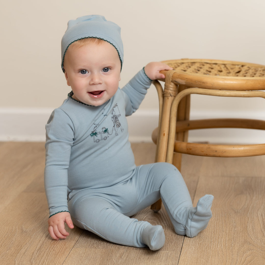 Blue Fog Promenade Footie/Beanie