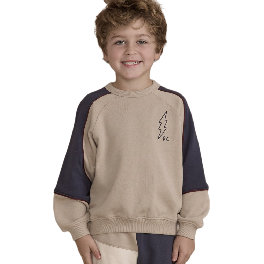 Stone Paneled Sweatshirt