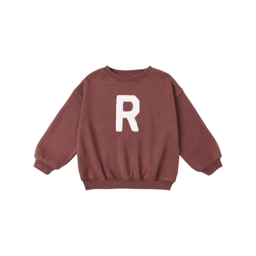 Burgundy Rylee Relaxed Sweatshirt