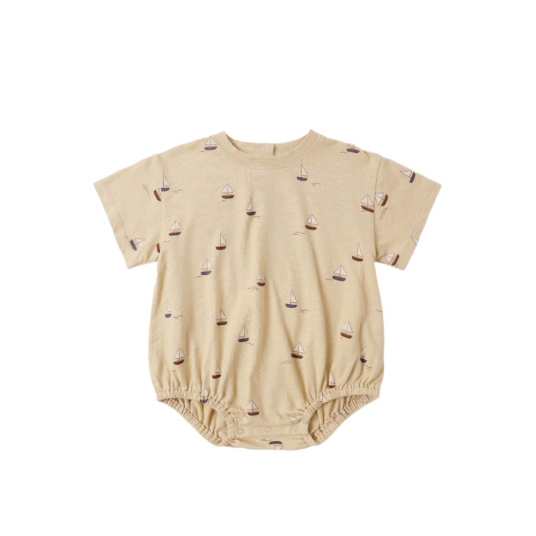 Sailboats Relaxed Bubble Romper