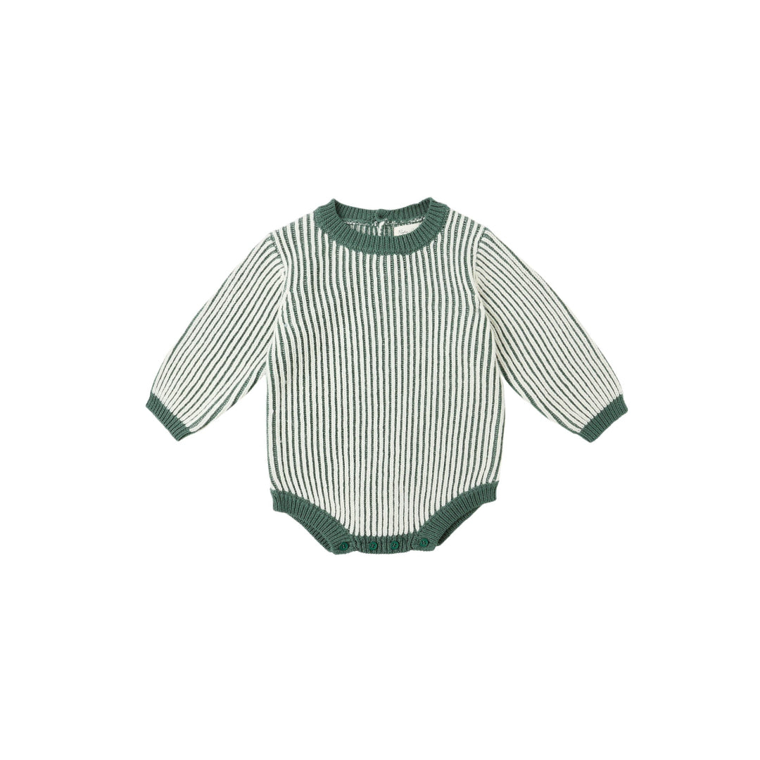 Green Stripe Haywood Romper