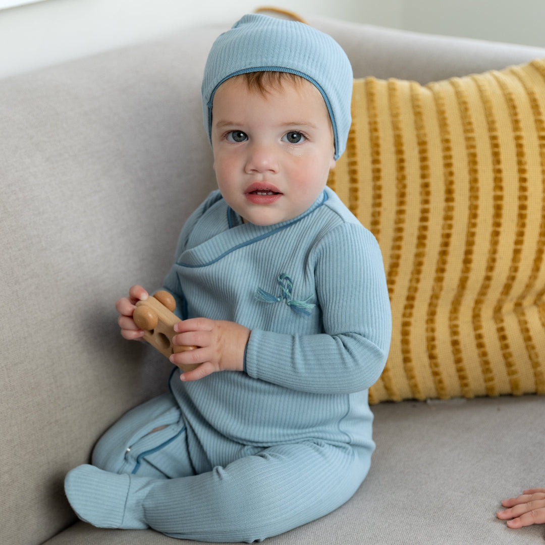 Seagrass Rope on Rib Footie/Beanie