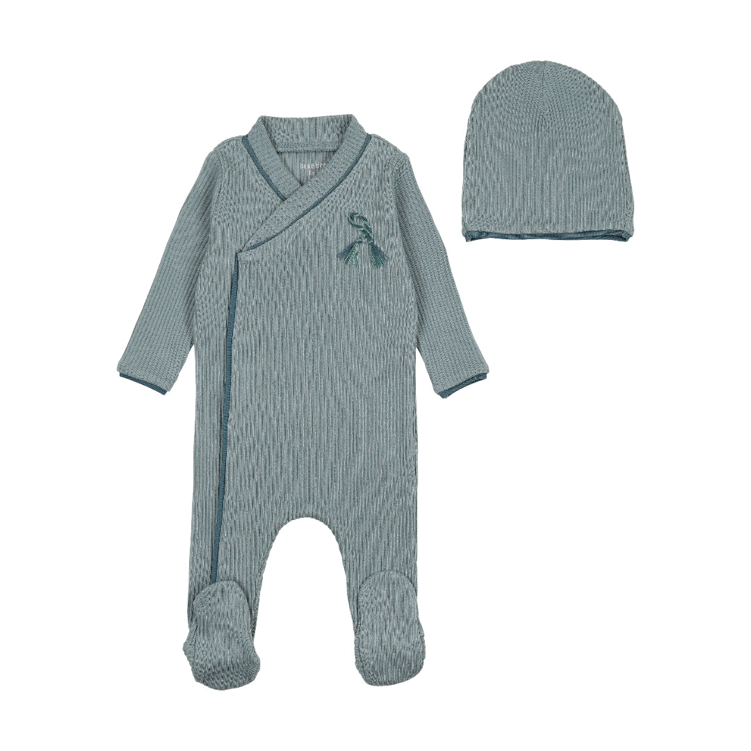 Seagrass Rope on Rib Footie/Beanie