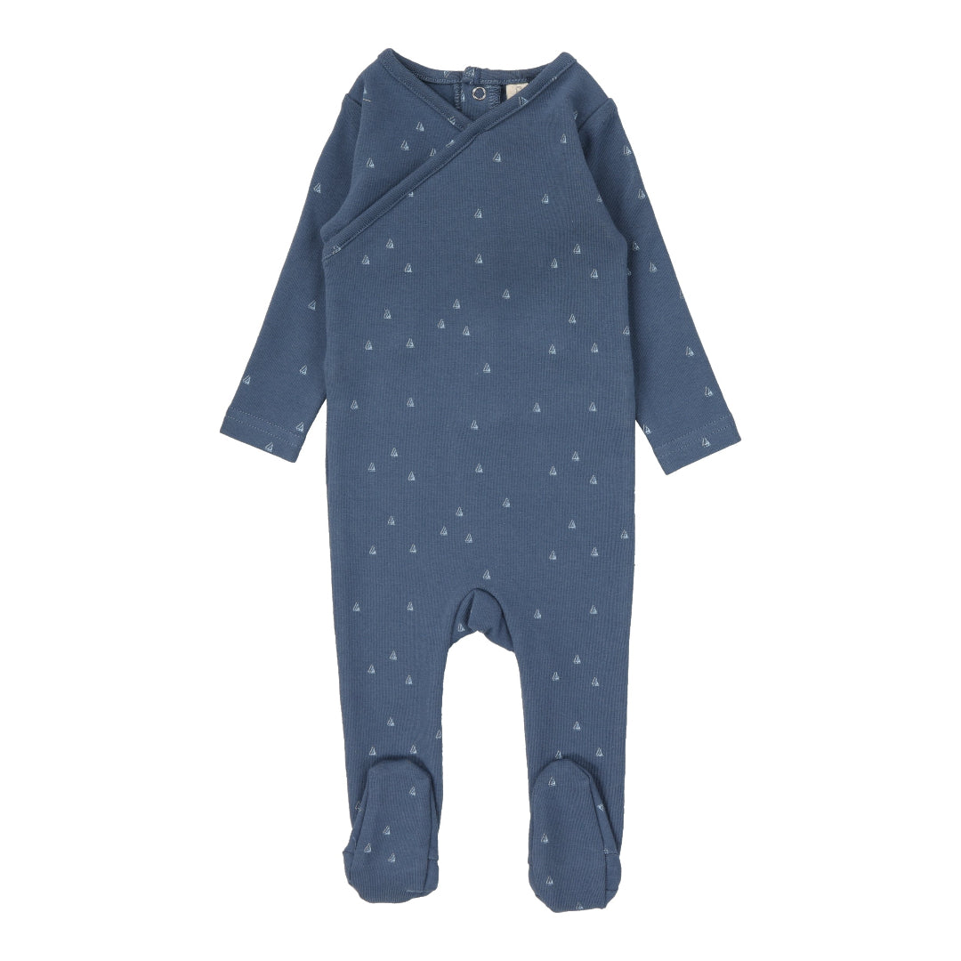 Off Navy Sail Away Footie