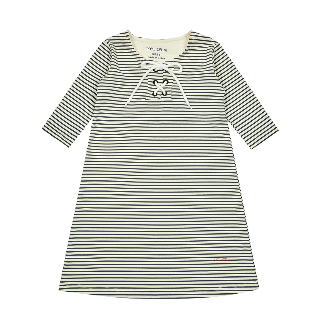 Navy Nautical Swim Dress