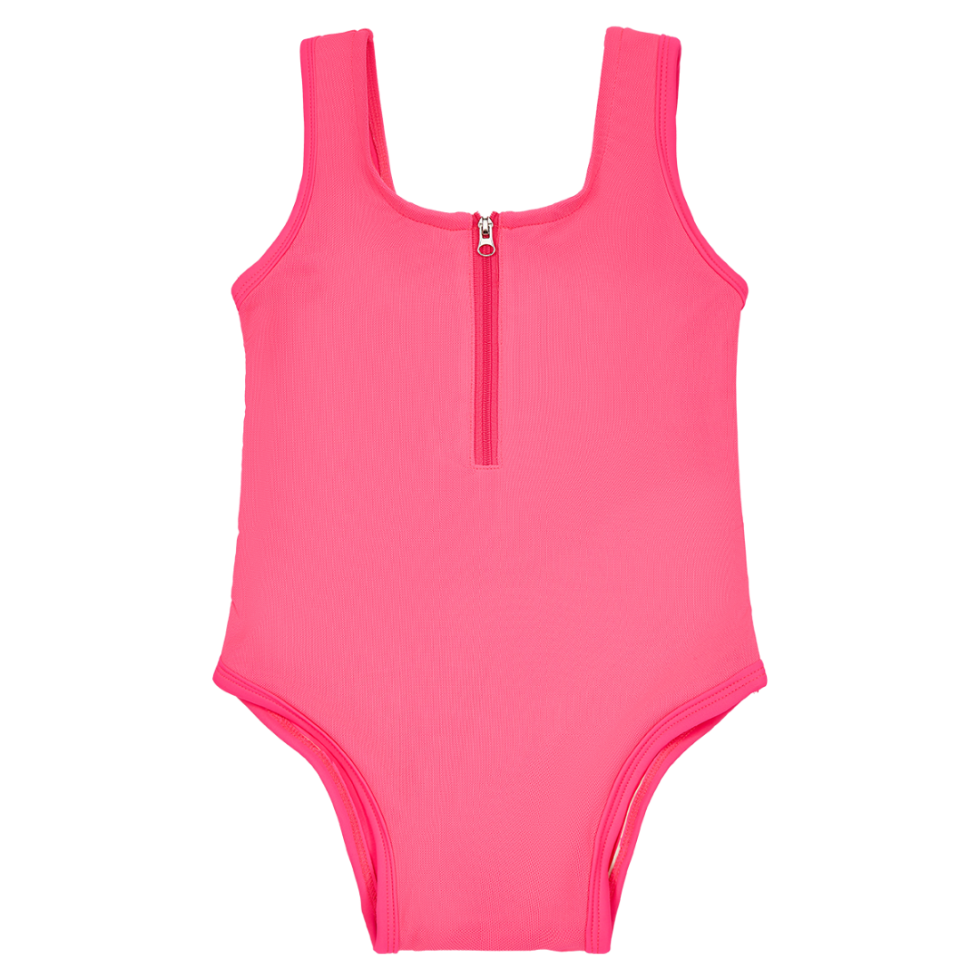 Neon Pink Mesh Swimsuit