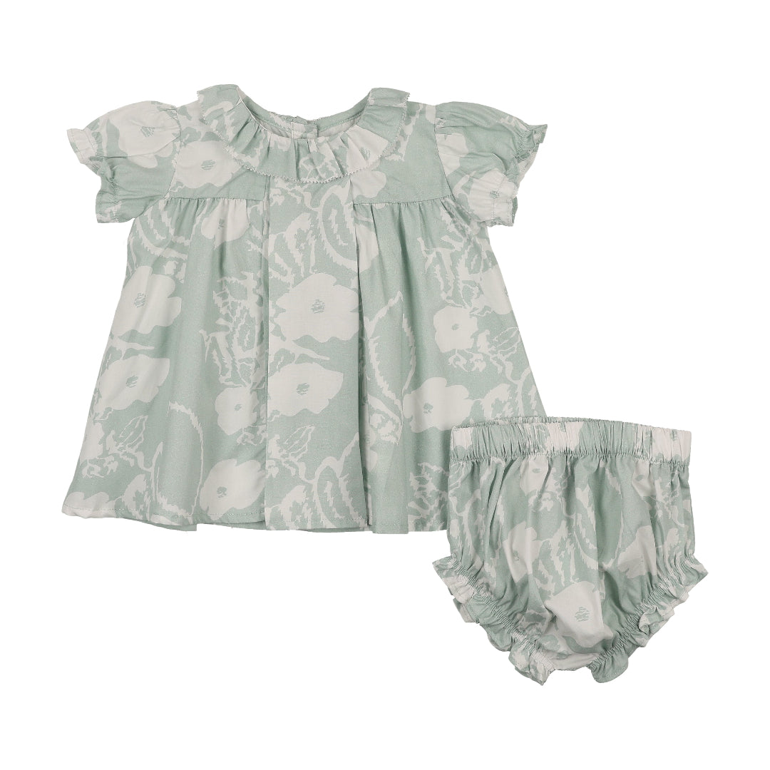 Floral Print Baby Shirt + Bloomer Set