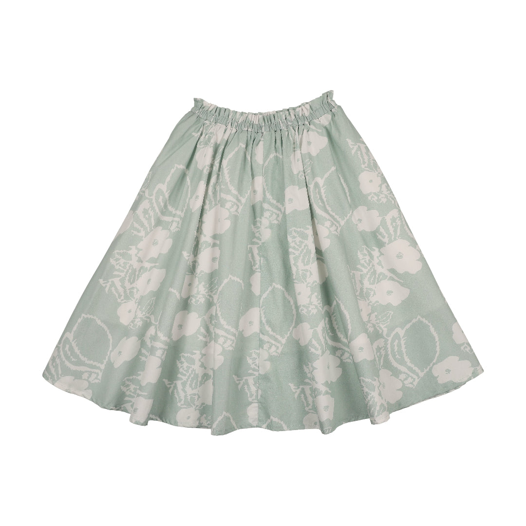 Floral Print Gathered Short Skirt