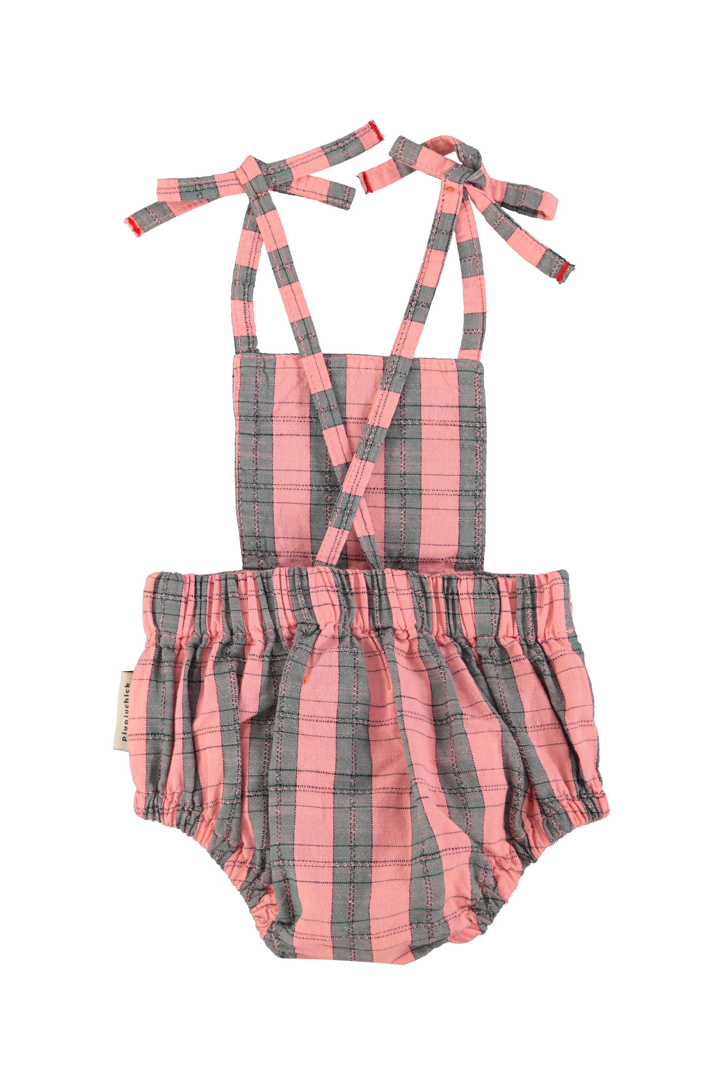 Pink & Green Checkered Playsuit
