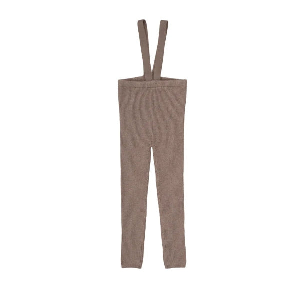Misty Oat Knit Suspender Leggings
