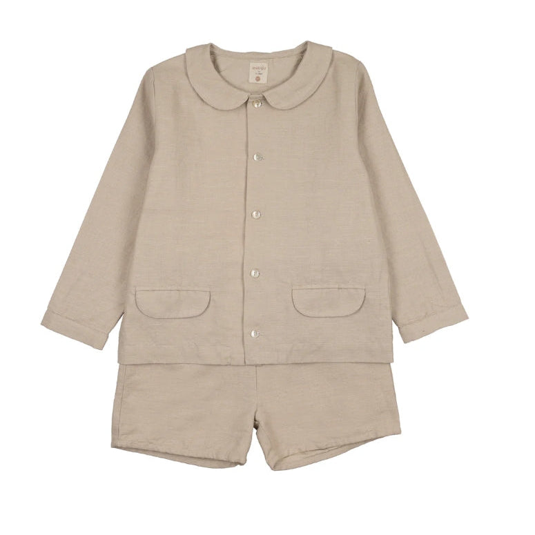 Wheat Boys Linen Suit