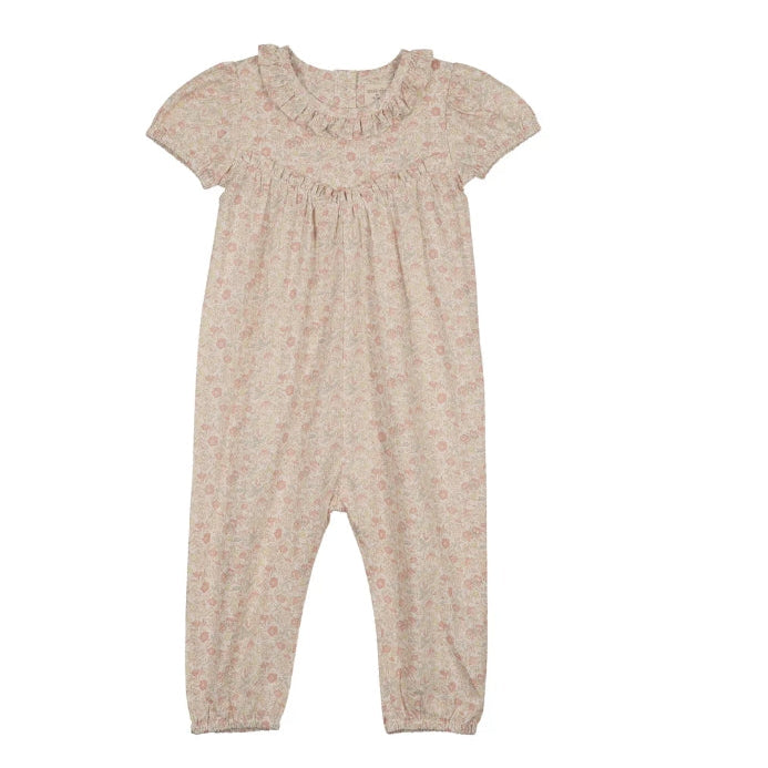 Bud Pink Sunny Blossom Long Romper
