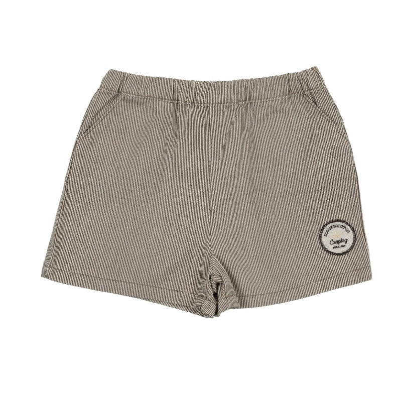 Natural Stripe Dainty Denim Boys Shorts