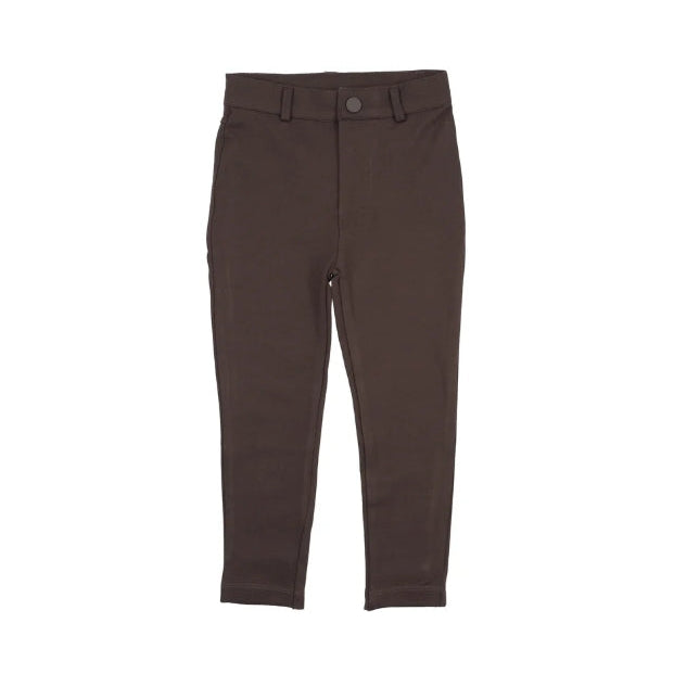 Chocolate Brown Ponte Pants w/o Seam