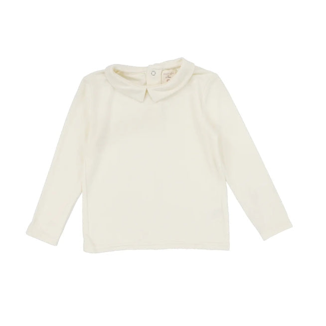 Cream Collar Tee