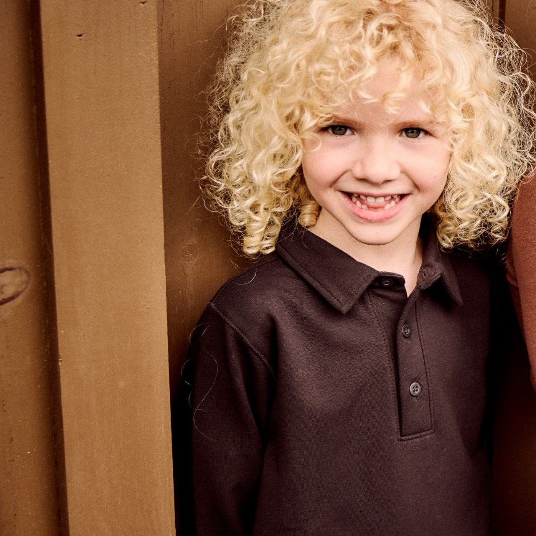 Black Boys Pocket Sleeve Polo