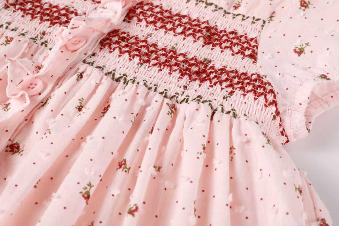 Smocked Pink Dress