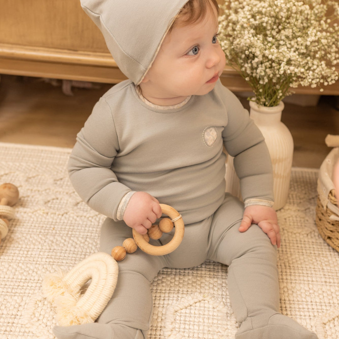Chateau Stone Sweet Cutout Footie/Beanie