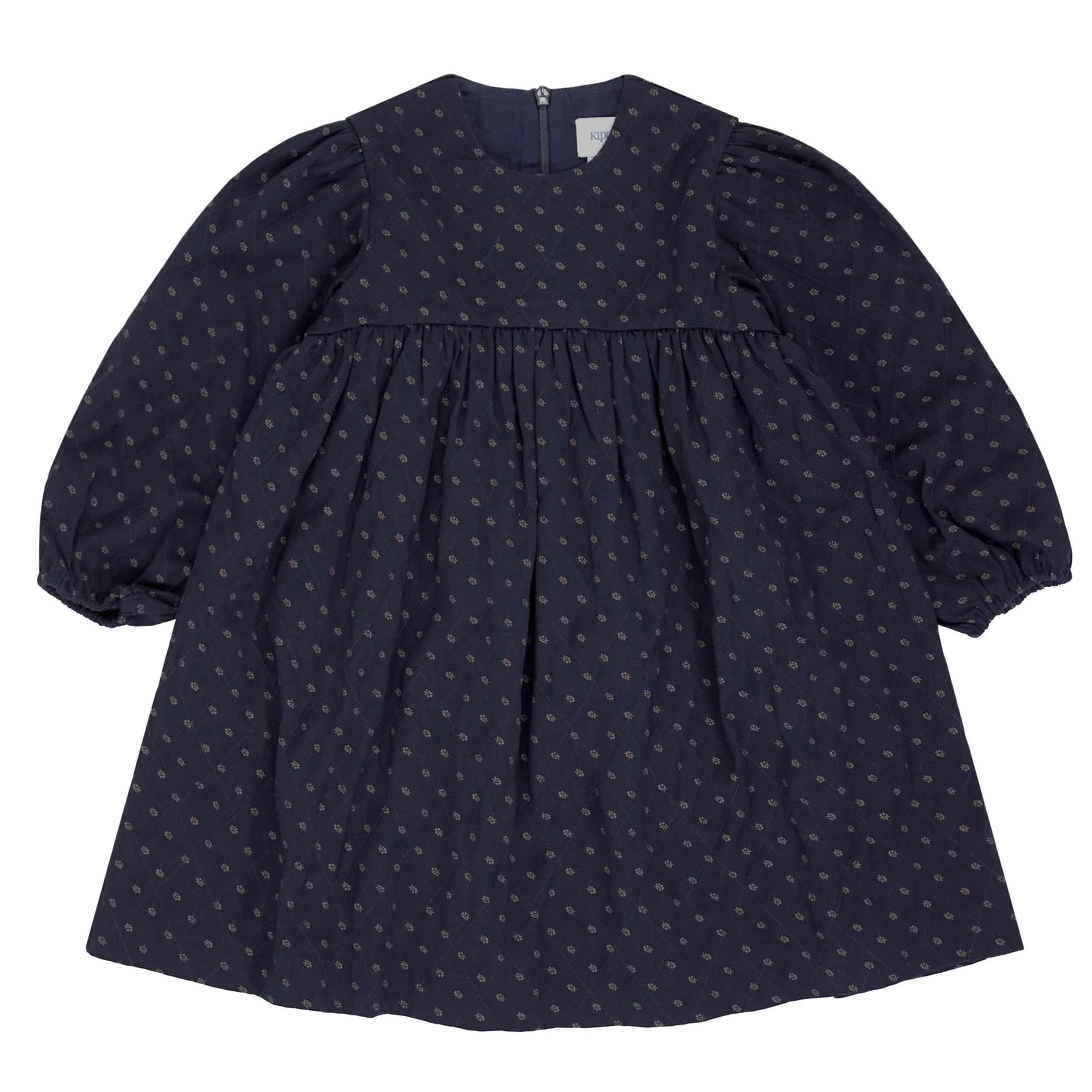 Kipp Navy Quilted Bud Dress